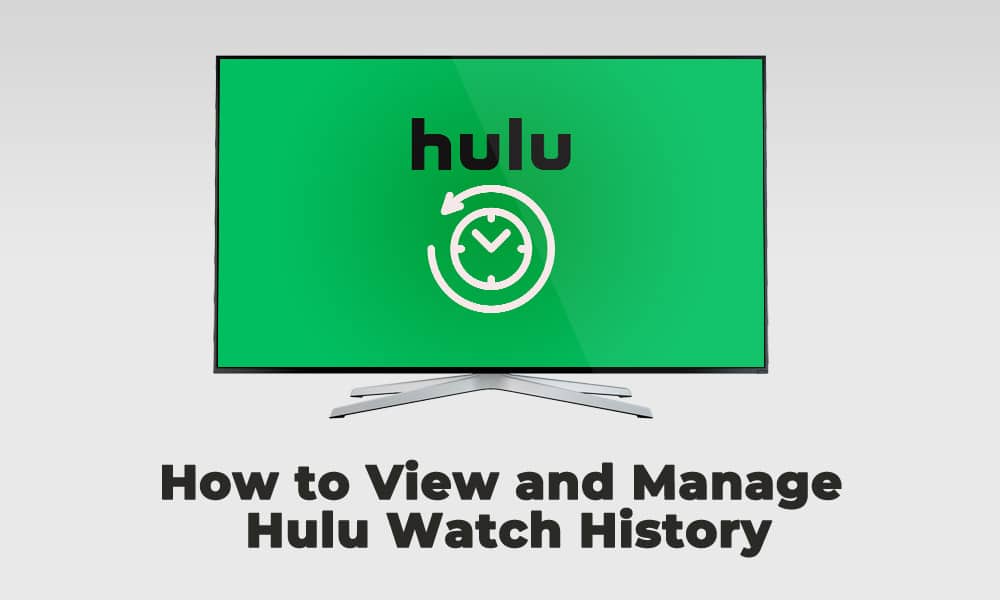 How to View and Manage Hulu Watch History